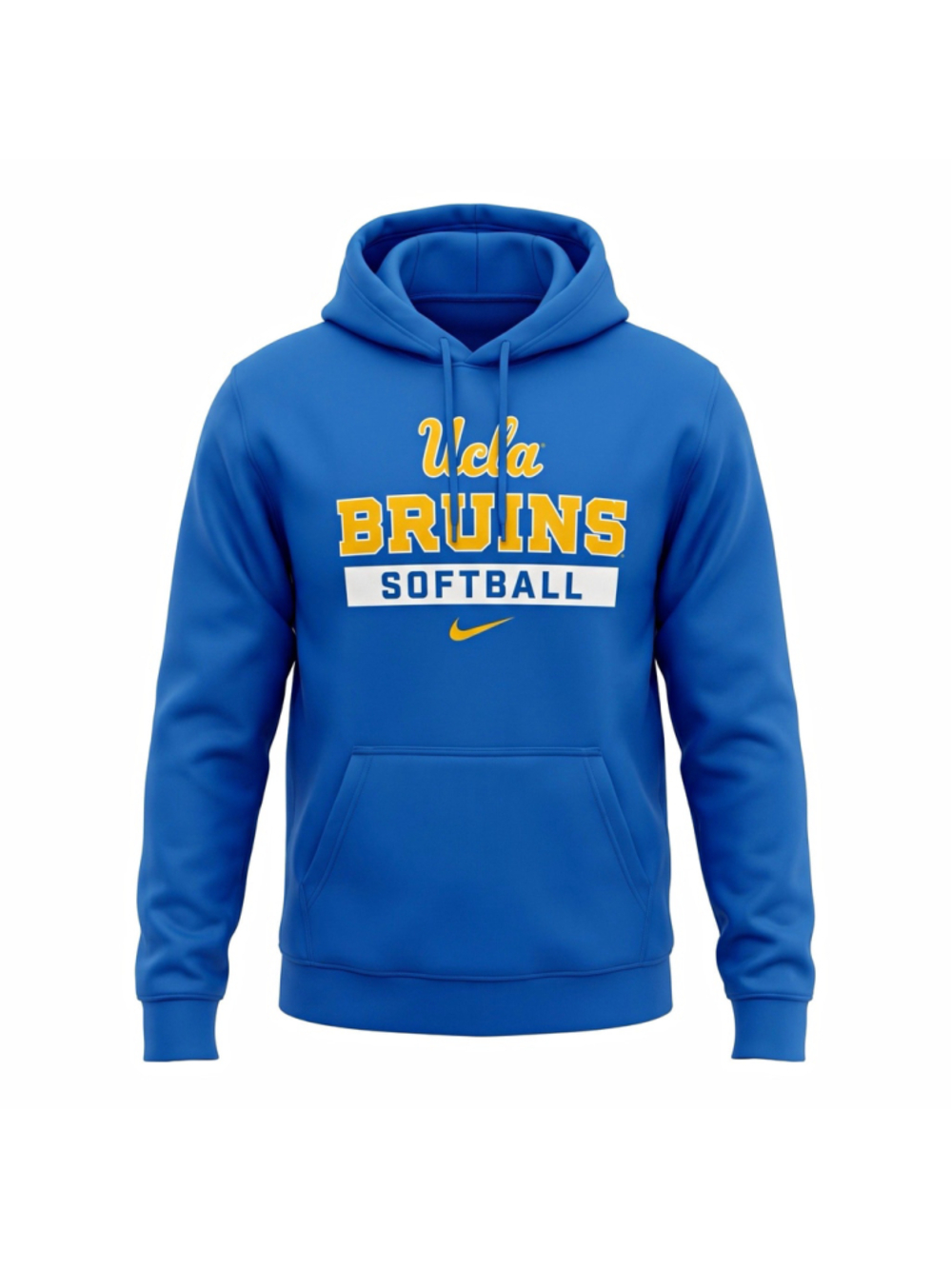Nike UCLA Bruins Softball Pullover Hoodie Sweatshirt Size XL Blue